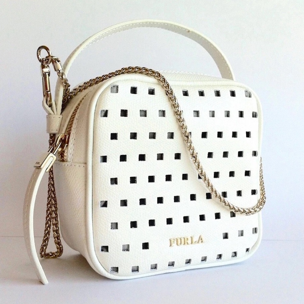 Furla White Yo-yo 2 Way Crossbody Bag - Picture 3 of 9